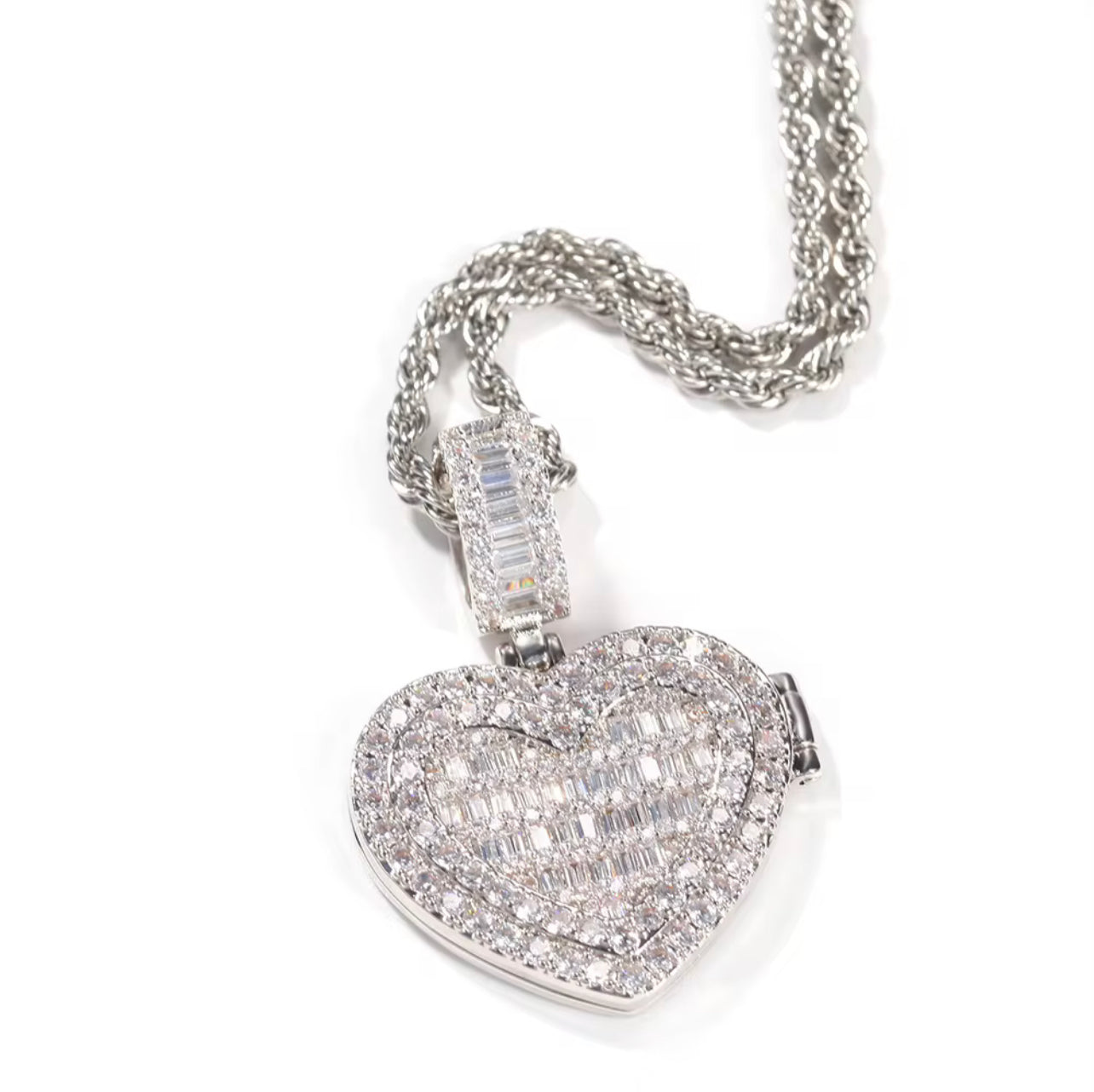 Sweetheart photo memory necklace