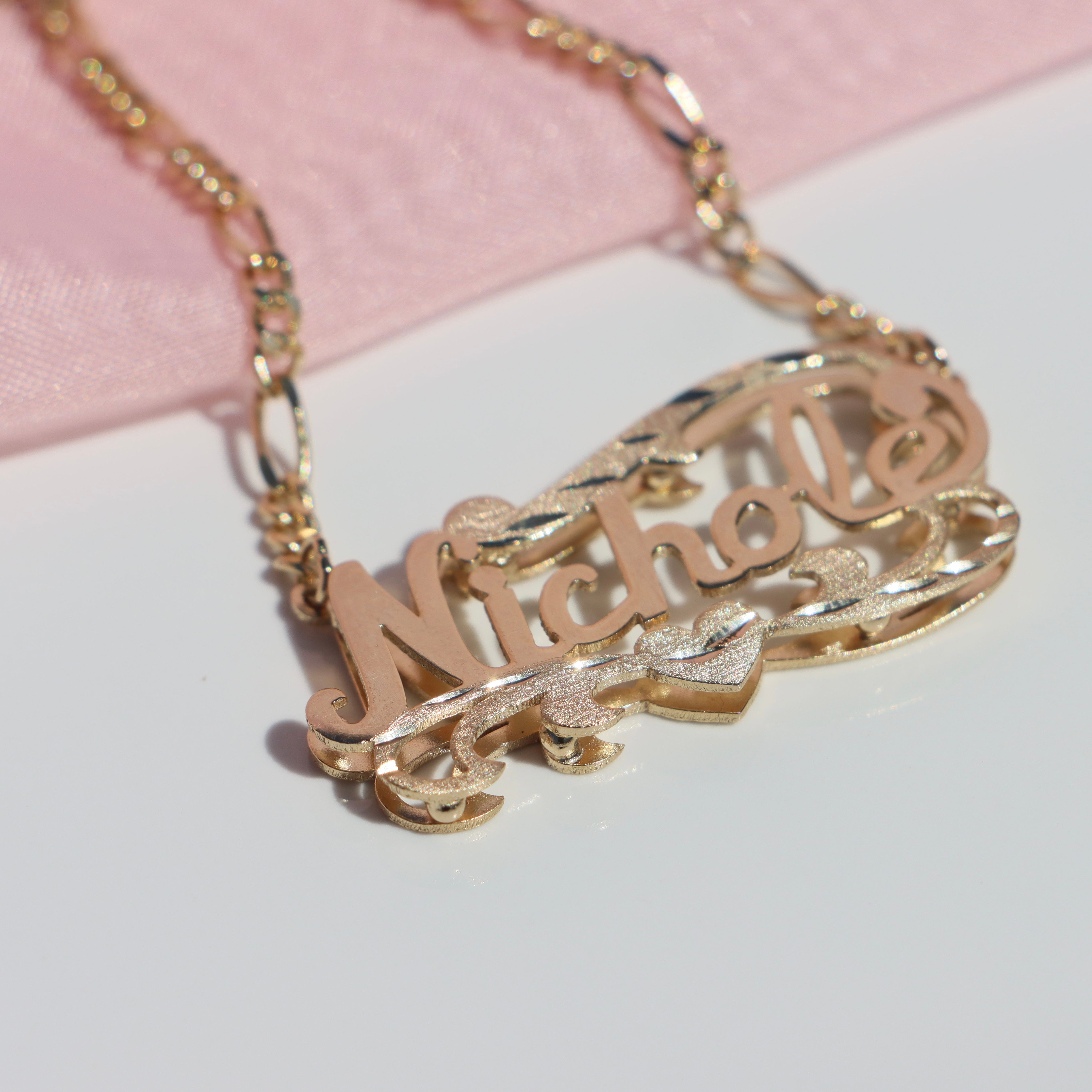 Double Plated Name Necklace
