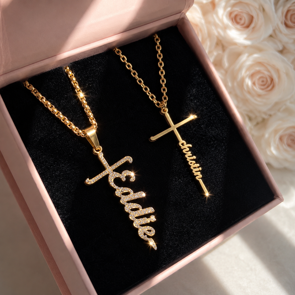 Cross Custom Name Necklaces (2)