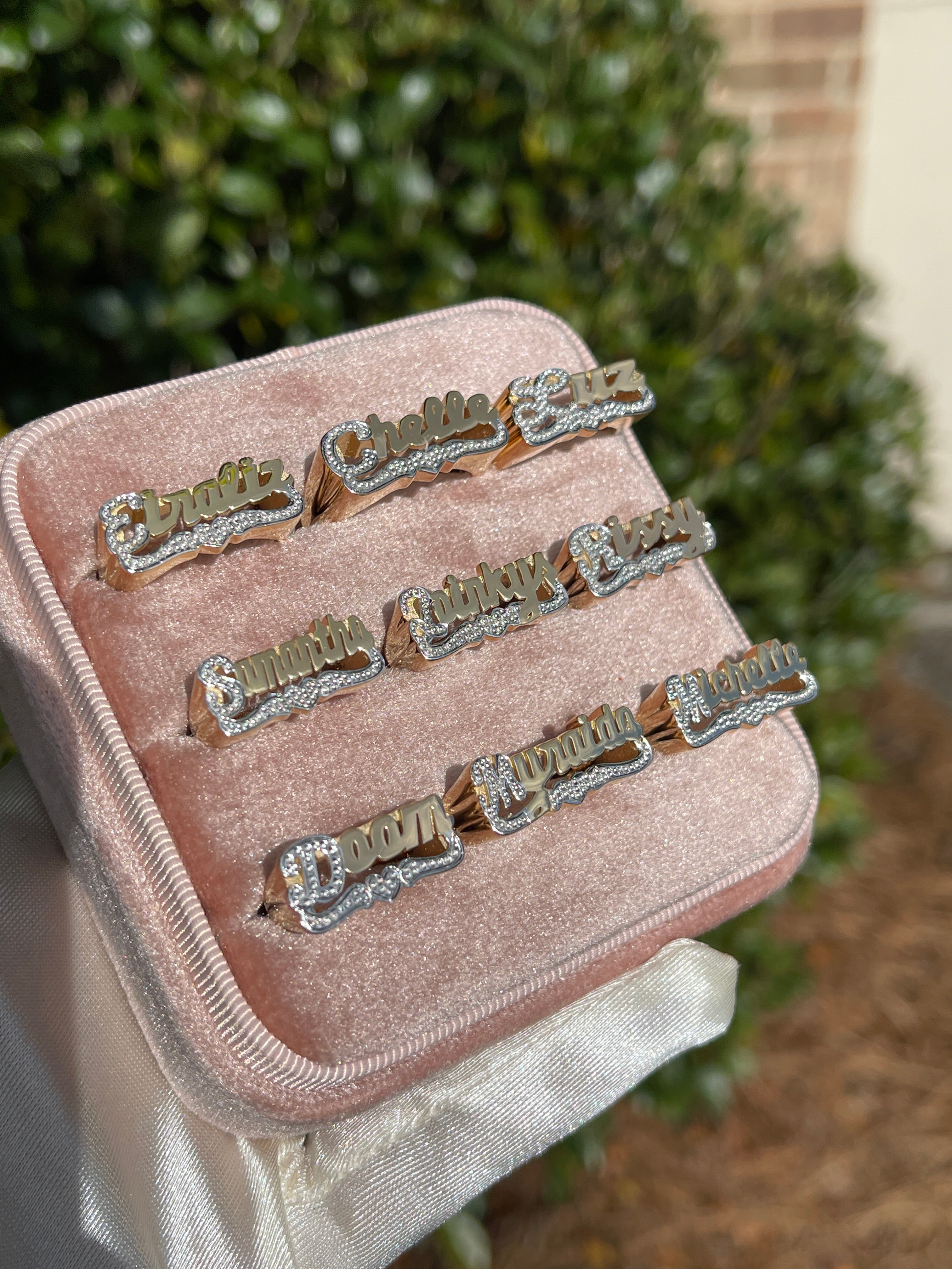 Sweetheart Custom Name Ring