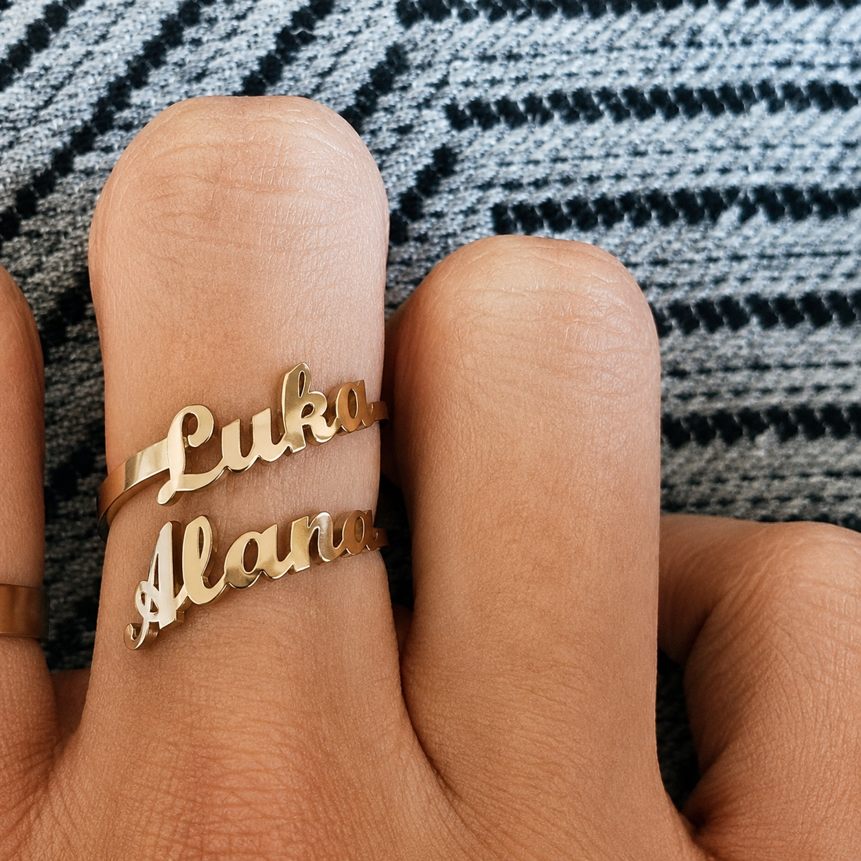 Double or Triple Name Ring
