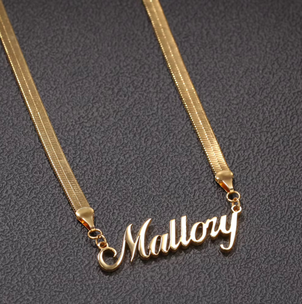 Herringbone Name Necklace