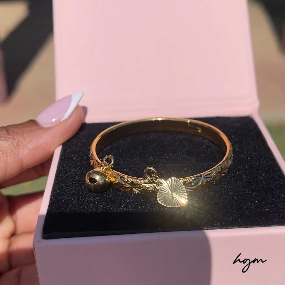 Mini Muse | Baby Girl Gold Bangle – Dubai Style Bangle